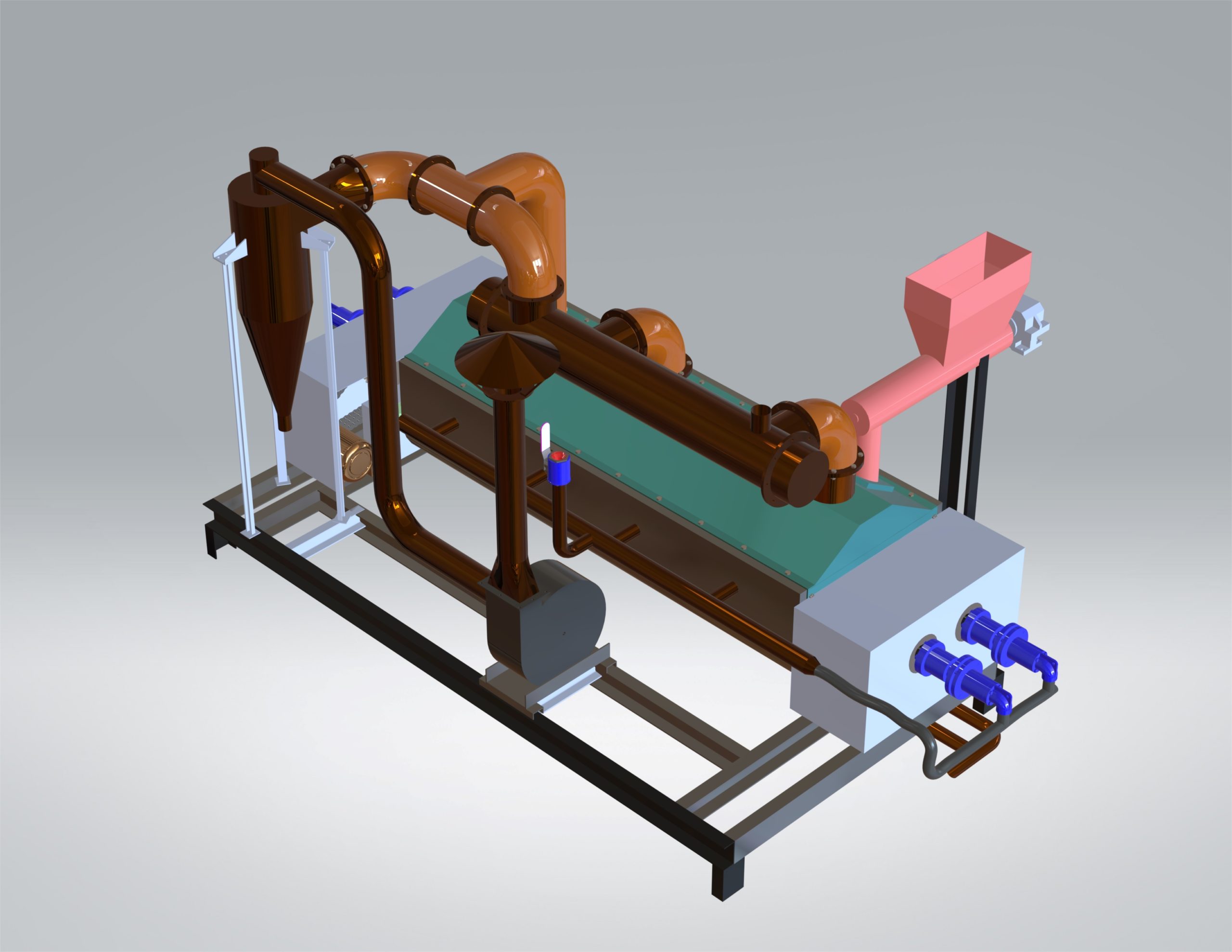 固廢污泥專用低溫真空圓盤干燥機成套設備，圓盤干化機