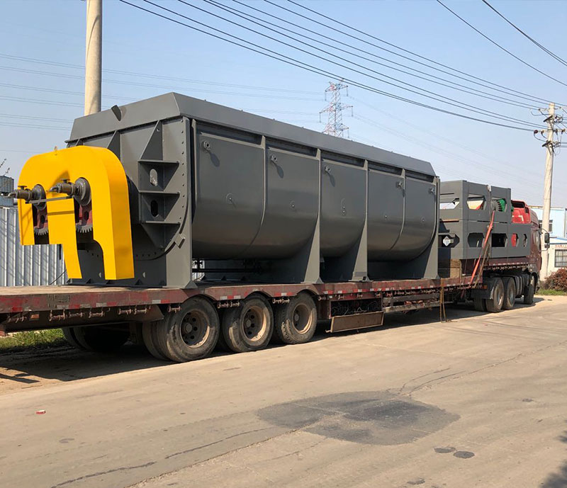 污泥圓盤式干燥機傳熱面積大,結構緊湊,輔助設備少,系統簡單。